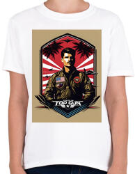 printfashion Top Gun - Gyerek póló - Fehér (15665395)