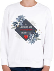 printfashion Legszebb nők szeptember - Gyerek pulóver - Fehér (2745062)