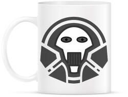 printfashion skull_1_2 - Bögre - Fehér (13089201)