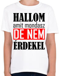 printfashion Hallom - Gyerek póló - Fehér (6155359)