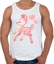 printfashion Őzike - Férfi atléta - Fehér (1609115)