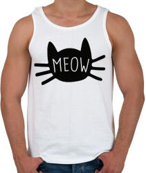 printfashion Meow - Férfi atléta - Fehér (2536517)