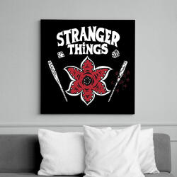 printfashion Stranger Thing _HELLFIRE CLUB2 - Vászonkép - Fekete (7269610)