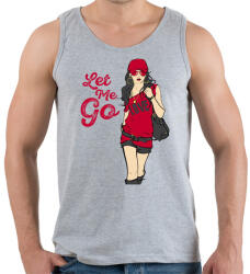 printfashion Let Me Go - Férfi atléta - Sport szürke (14435)