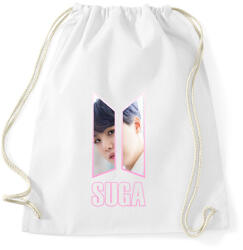 printfashion BTS Suga - Sportzsák, Tornazsák - Fehér (1970996)