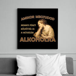 printfashion Amikor megtudod. . . - Vászonkép - Fekete (7065956)