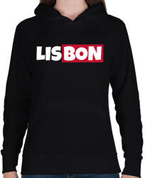 printfashion LISBON - Női kapucnis pulóver - Fekete (10841406)