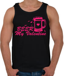 printfashion Sör az év valentinom - Férfi atléta - Fekete (1176704)