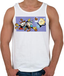 printfashion Cuphead sütik - Férfi atléta - Fehér (7039694)