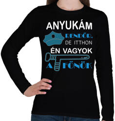 printfashion rendőr_10 - Női hosszú ujjú póló - Fekete (7695355)