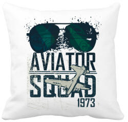 printfashion Aviator Squad 1973 - Párnahuzat, Díszpárnahuzat - Fehér (4666534)