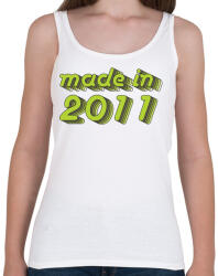 printfashion made-in-2011-green-grey - Női atléta - Fehér (490187)