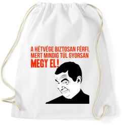 printfashion a hétvége biztosan férfi - Sportzsák, Tornazsák - Fehér (2082189)