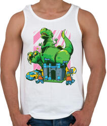 printfashion Játék dínó - Férfi atléta - Fehér (5097826)