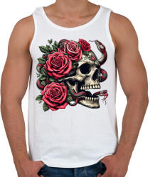 printfashion Koponya - Férfi atléta - Fehér (15169954)