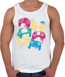 printfashion Gamer - Férfi atléta - Fehér (14154817)