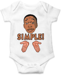 printfashion Khaby Simple! - Baba Body - Fehér (5377633)