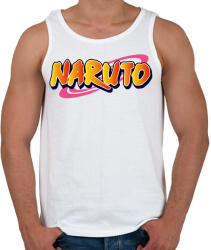 printfashion Naruto logo - Férfi atléta - Fehér (2696189)