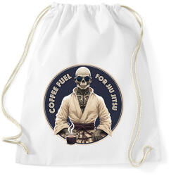 printfashion Jiu jitsu előtt kávé - Sportzsák, Tornazsák - Fehér (12001584)