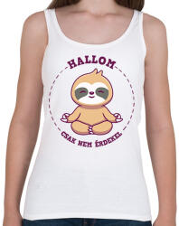 printfashion Hallom csak nem érdekel - Női atléta - Fehér (16269983)