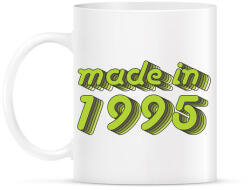 printfashion made-in-1995-green-grey - Bögre - Fehér (790385)