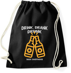 printfashion DRINK DRANK DRUNK - Sportzsák, Tornazsák - Fekete (10355580)