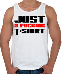 printfashion just-a-fucking-t-shirt-2-red-black - Férfi atléta - Fehér (877799)