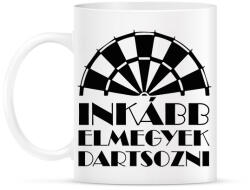 printfashion Inkább elmegyek dartsozni - Bögre - Fehér (11742381)