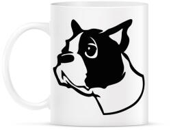 printfashion Boston terrier - Draw - Bögre - Fehér (7101559)