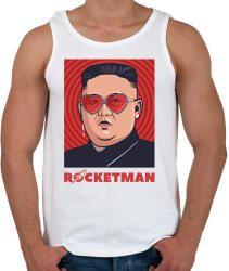 printfashion ROCKETMAN - Férfi atléta - Fehér (1556280)