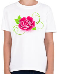printfashion Rózsa - Gyerek póló - Fehér (12069686)