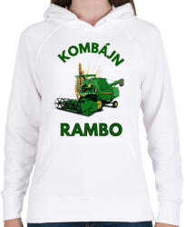 printfashion KOMBÁJN RAMBO - Női kapucnis pulóver - Fehér (2106435)
