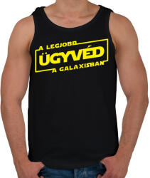 printfashion A legjobb ügyvéd a galaxisban - Férfi atléta - Fekete (3926700)