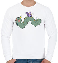 printfashion Hernyó - Férfi pulóver - Fehér (16143030)