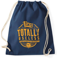 printfashion Nem vagyok haszontalan - Sportzsák, Tornazsák - Sötétkék (46592)