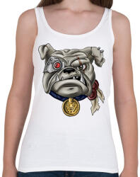 printfashion Terminator Bulldog - Női atléta - Fehér (2278006)