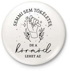 printfashion Műkörmös - Kitűző, hűtőmágnes - Fehér (5754496)