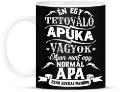 printfashion Tetováló apuka - Bögre - Fekete (5105309)