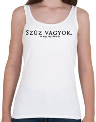 printfashion Szűz vagyok! - Női atléta - Fehér (1886452)