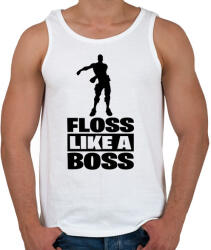 printfashion Floss Like A Boss - Férfi atléta - Fehér (927855)