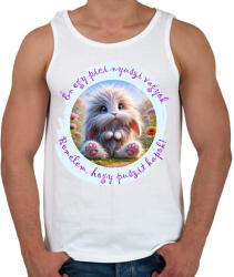 printfashion Puszi-nyuszi - Férfi atléta - Fehér (15847615)