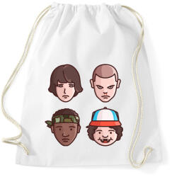printfashion Stranger Things Karakterek - Sportzsák, Tornazsák - Fehér (3731363)