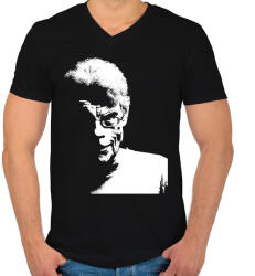 printfashion Stephen King - Férfi V-nyakú póló - Fekete (12074364)