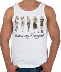 printfashion Nincs egy rongyom! - Férfi atléta - Fehér (12062631)