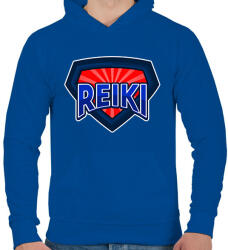 printfashion REIKI - Férfi kapucnis pulóver - Királykék (11351761)