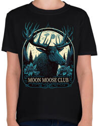 printfashion Moon Moose Club - reindeer - Gyerek póló - Fekete (12677856)