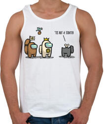 printfashion Among us Gyalog galopp - csak egy karcolás - Férfi atléta - Fehér (4182007)