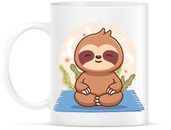 printfashion Lajhár jóga - Bögre - Fehér (14518040)