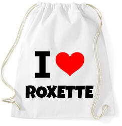 printfashion i LOVE ROXETTE - Sportzsák, Tornazsák - Fehér (10650787)
