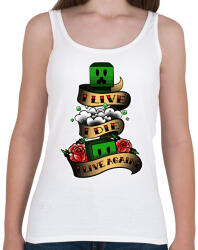 printfashion Minecraft - Női atléta - Fehér (1744948)